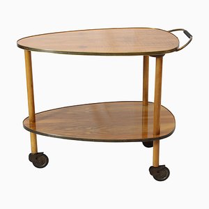 Vintage Walnut Serving Cart, 1950s-WFJ-859528