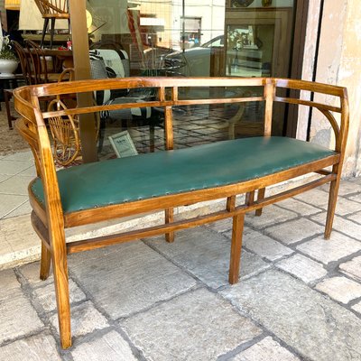 Vintage Walnut Tub Sofa, Italy, 1930s-BVG-1384381