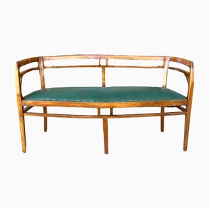 Vintage Walnut Tub Sofa, Italy, 1930s-BVG-1384381