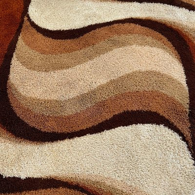 Vintage Wave High Pile Rya Rug by Prinstapijt Desso, Netherlands, 1970s-QZ-1386613