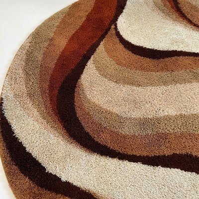 Vintage Wave High Pile Rya Rug by Prinstapijt Desso, Netherlands, 1970s-QZ-1386613