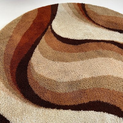 Vintage Wave High Pile Rya Rug by Prinstapijt Desso, Netherlands, 1970s-QZ-1386613