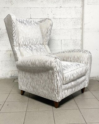 Vintage White Armchair, 1940s-JHL-1722610