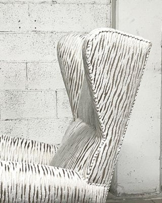 Vintage White Armchair, 1940s-JHL-1722610