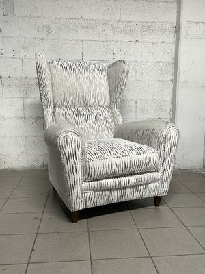 Vintage White Armchair, 1940s-JHL-1722610