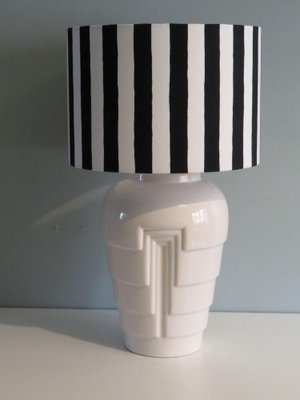 Vintage White Ceramic Table Lamp, 1980s-UKG-1778480