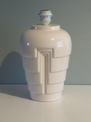 Vintage White Ceramic Table Lamp, 1980s-UKG-1778480