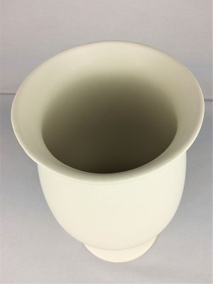 Vintage White Ceramic Vase by Franco Pozzi, 1970s-YBU-933292