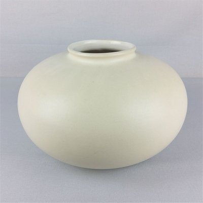 Vintage White Ceramic Vase from Carstens, 1960s-YBU-933279