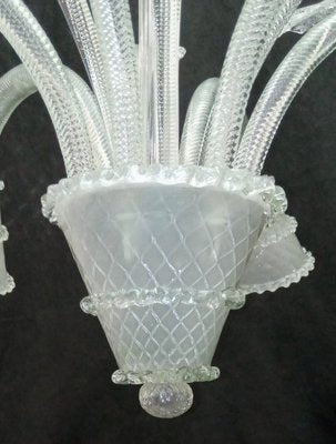 Vintage White Chandelier, 1940s-TTJ-1731735