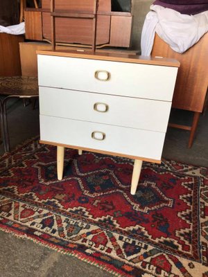 Vintage White Chest of Drawers, 1960s-OXJ-864598