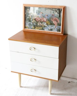 Vintage White Chest of Drawers, 1960s-OXJ-864598