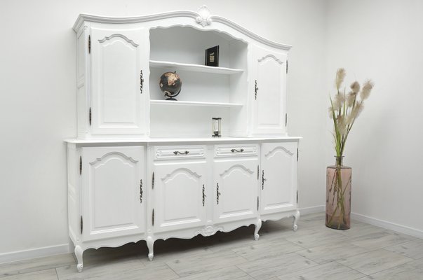 Vintage White Cupboard, 1940s-ZFH-2034980