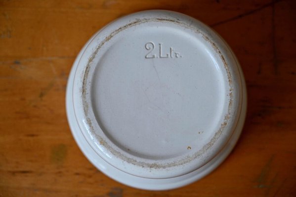 Vintage White Earthenware Jar Cache, 1920s-AIU-1771307