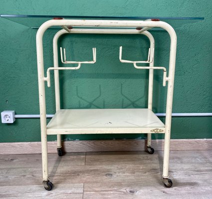 Vintage White Hospital Table-ROJ-1317849