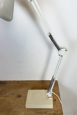 Vintage White Italian Architect Table Lamp, 1970s-CGF-2043858