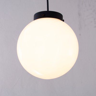 Vintage White Milk Glass Suspension Light, Italy-MPO-1361772