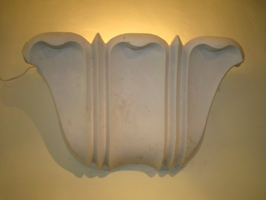 Vintage White Sconce, 1940s-IDB-1719120