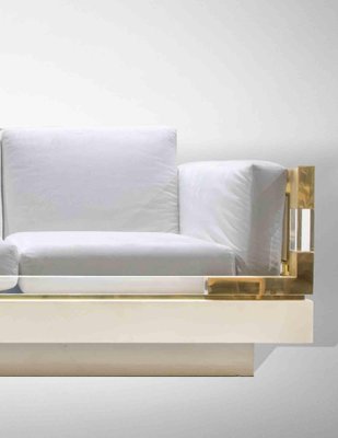 Vintage White Sofa by Charles Hollis Jones, 1970s-ZCI-1194515