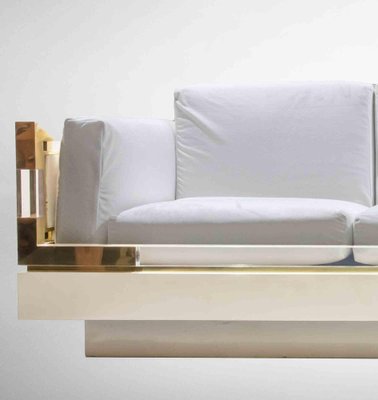 Vintage White Sofa by Charles Hollis Jones, 1970s-ZCI-1194515