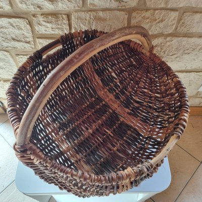 Vintage Wicker Basket, 1950s-GSF-1803241