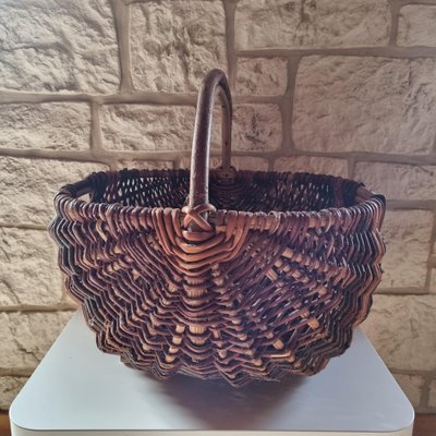 Vintage Wicker Basket, 1950s-GSF-1803241