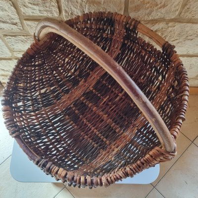 Vintage Wicker Basket, 1950s-GSF-1803241