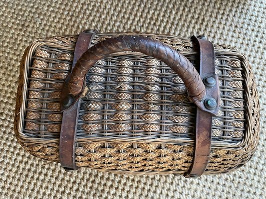 Vintage Wicker Basket-QJM-1793612