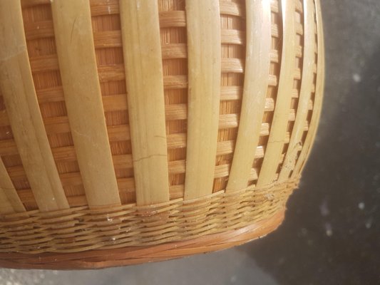 Vintage Wicker Cache Pot, 1970s-AIU-733712