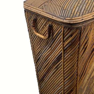 Vintage Wicker Chest in Bamboo, 1930s-BHG-1453018