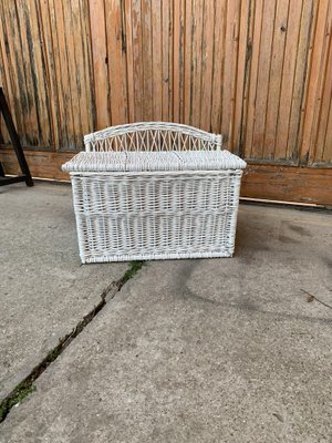 Vintage Wicker Chest in White-OXJ-1723331