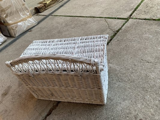 Vintage Wicker Chest in White-OXJ-1723331