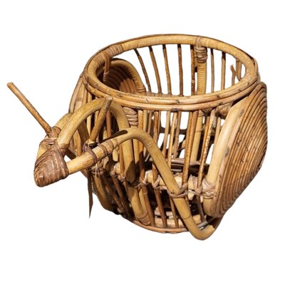 Vintage Wicker Magazine Rack-TCS-1811774