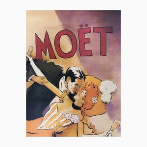 Vintage Wine Advertising Moët & Chandon Poster by Vince McIndoe, 1990s-TCS-2043302