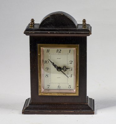 Vintage Wood and Metal Clock from Jeger, West Germany-RAQ-954273