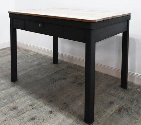 Vintage Wood and Metal Kitchen Table, 1950s-GU-1740279