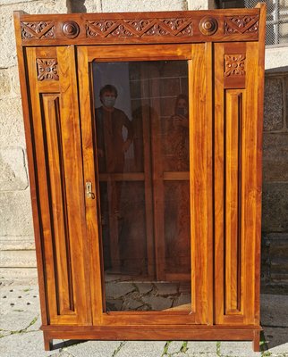 Vintage Wood Bookcase, 1940s-GEL-866128