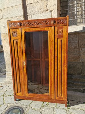 Vintage Wood Bookcase, 1940s-GEL-866128