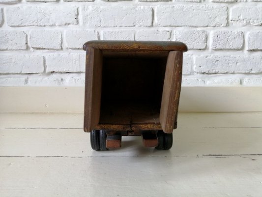 Vintage Wood Car Toy, 1940s-ALG-695052