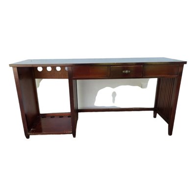 Vintage Wood Hotel Desk with Drawer-TCS-1419529