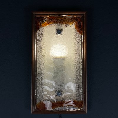 Vintage Wood Murano Wall Lamp, Italy, 1970s-WQC-1737253