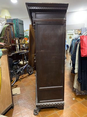 Vintage Wood Wardrobe, 1920s-YNQ-825552