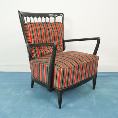 Vintage Wooden Armchair and Sofa Set, 1950s, Set of 2-ZLY-708997