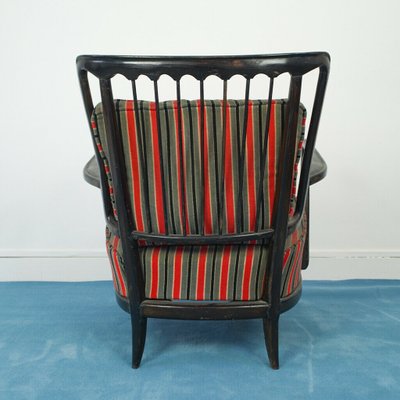 Vintage Wooden Armchair and Sofa Set, 1950s, Set of 2-ZLY-708997