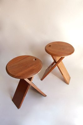 Vintage Wooden Bankotte Stool from Butzke, 1980s-HUY-783465