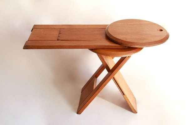 Vintage Wooden Bankotte Stool from Butzke, 1980s-HUY-783465