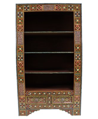 Vintage Wooden Bookshelf, Afghanistan, 1990s-UZN-1726355