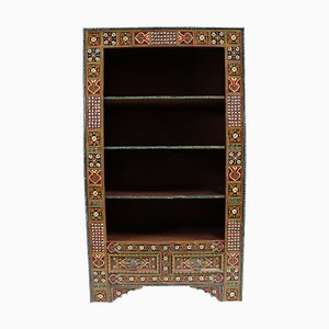 Vintage Wooden Bookshelf, Afghanistan, 1990s-UZN-1726355