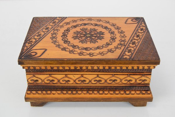 Vintage Wooden Box, 1960s-TZ-1241205