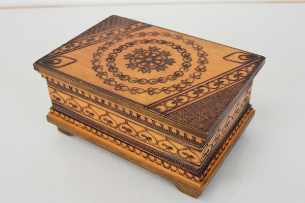 Vintage Wooden Box, 1960s-TZ-1241205